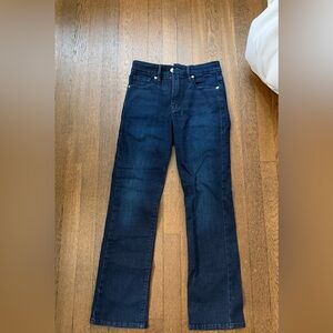 Good American Deep Indigo Straight Jeans